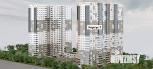 1-к квартира, строящийся дом, 45м2, 17/27 этаж