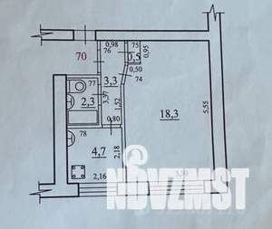 1-к квартира, вторичка, 29м2, 1/5 этаж