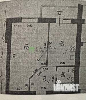 1-к квартира, вторичка, 44м2, 5/20 этаж
