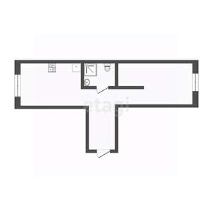 1-к квартира, вторичка, 38м2, 3/3 этаж