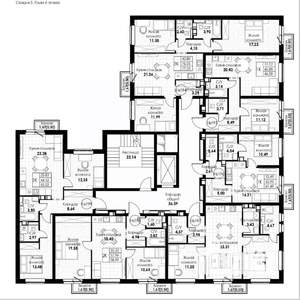1-к квартира, вторичка, 41м2, 6/8 этаж