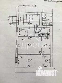 3-к квартира, вторичка, 66м2, 1/2 этаж