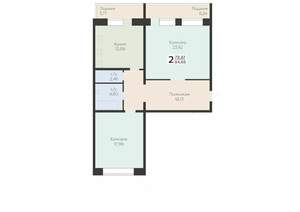 2-к квартира, вторичка, 85м2, 10/10 этаж