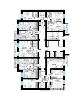 1-к квартира, вторичка, 40м2, 17/18 этаж