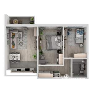 2-к квартира, вторичка, 57м2, 17/18 этаж