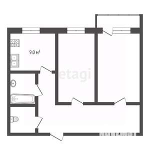 2-к квартира, вторичка, 60м2, 5/5 этаж