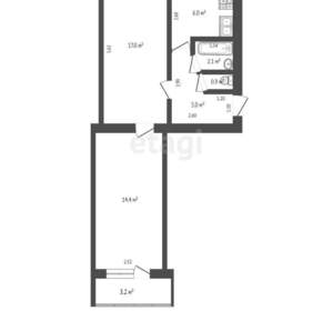 2-к квартира, вторичка, 45м2, 4/5 этаж