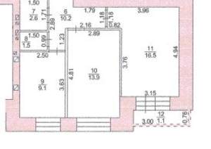 2-к квартира, вторичка, 54м2, 8/16 этаж