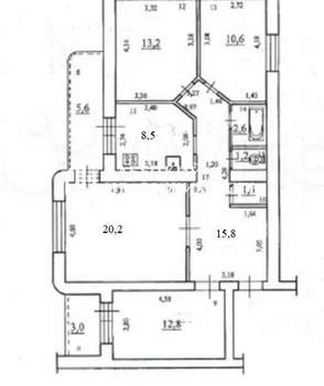4-к квартира, вторичка, 86м2, 11/16 этаж