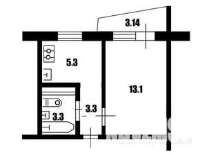 1-к квартира, вторичка, 22м2, 9/9 этаж
