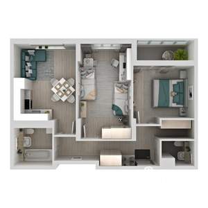 2-к квартира, вторичка, 60м2, 21/24 этаж