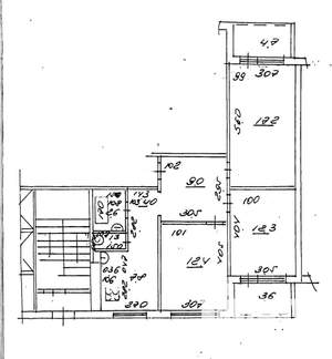 3-к квартира, вторичка, 71м2, 1/12 этаж