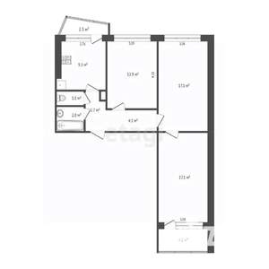 3-к квартира, вторичка, 67м2, 12/12 этаж