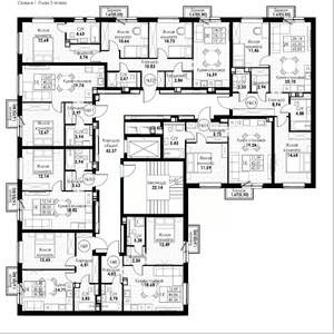 1-к квартира, вторичка, 39м2, 3/8 этаж
