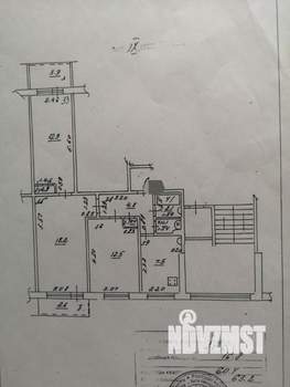 3-к квартира, вторичка, 63м2, 9/9 этаж