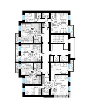 1-к квартира, вторичка, 40м2, 6/18 этаж