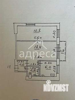 2-к квартира, вторичка, 42м2, 5/5 этаж