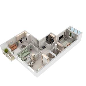 3-к квартира, вторичка, 80м2, 9/15 этаж