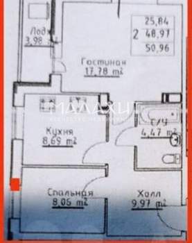 2-к квартира, вторичка, 52м2, 12/20 этаж