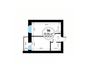 1-к квартира, вторичка, 40м2, 18/18 этаж
