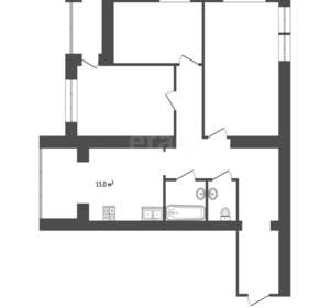 3-к квартира, вторичка, 74м2, 2/13 этаж