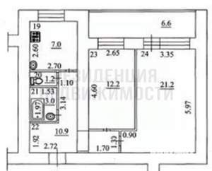 2-к квартира, вторичка, 56м2, 11/16 этаж