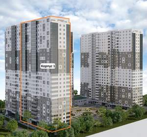 1-к квартира, вторичка, 53м2, 2/26 этаж