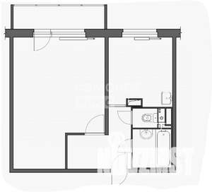 1-к квартира, вторичка, 36м2, 23/25 этаж