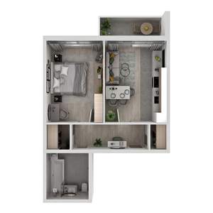 1-к квартира, вторичка, 42м2, 18/18 этаж