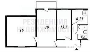 3-к квартира, вторичка, 64м2, 4/5 этаж