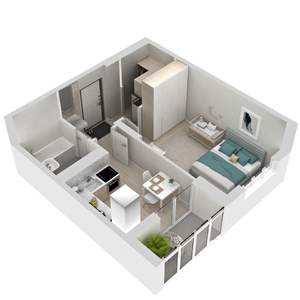 1-к квартира, вторичка, 35м2, 20/24 этаж