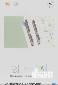1-к квартира, сданный дом, 41м2, 15/23 этаж