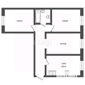 3-к квартира, вторичка, 64м2, 2/9 этаж