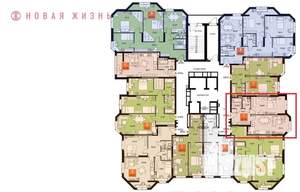 1-к квартира, строящийся дом, 50м2, 11/23 этаж