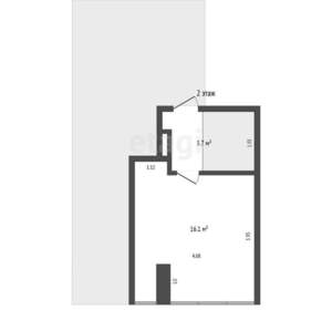 2-к квартира, вторичка, 62м2, 25/18 этаж