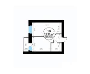 1-к квартира, вторичка, 40м2, 18/18 этаж