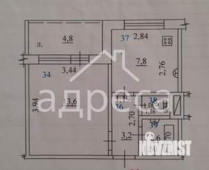 1-к квартира, вторичка, 30м2, 3/9 этаж