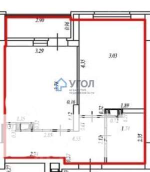 1-к квартира, вторичка, 35м2, 6/17 этаж