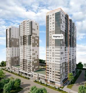 1-к квартира, строящийся дом, 105м2, 26/26 этаж