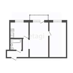 2-к квартира, вторичка, 46м2, 3/5 этаж