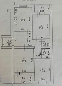 3-к квартира, вторичка, 78м2, 10/10 этаж