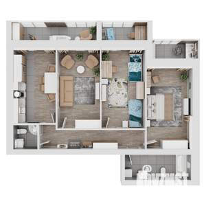 3-к квартира, вторичка, 106м2, 4/8 этаж