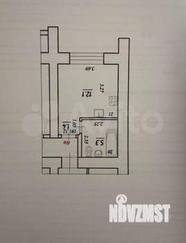 Студия квартира, вторичка, 19м2, 1/18 этаж