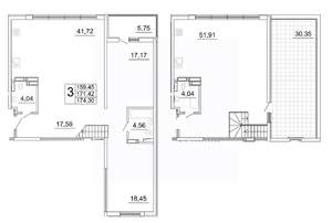 3-к квартира, вторичка, 196м2, 26/27 этаж