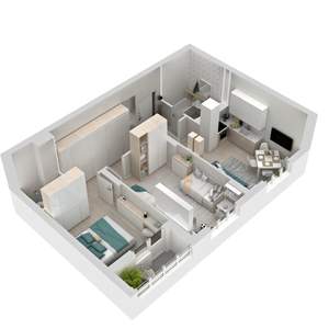 2-к квартира, вторичка, 60м2, 2/24 этаж