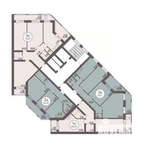 3-к квартира, вторичка, 118м2, 2/8 этаж