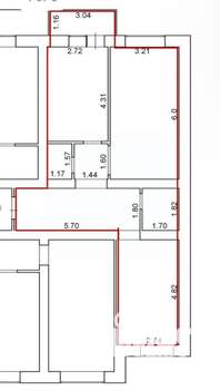 2-к квартира, вторичка, 62м2, 5/16 этаж