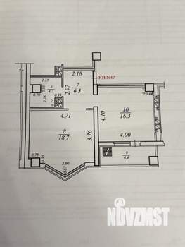 1-к квартира, вторичка, 51м2, 11/17 этаж