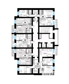 1-к квартира, вторичка, 40м2, 16/18 этаж