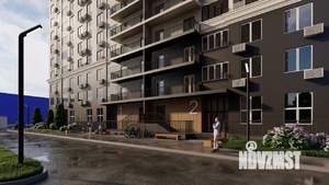 2-к квартира, строящийся дом, 74м2, 25/25 этаж